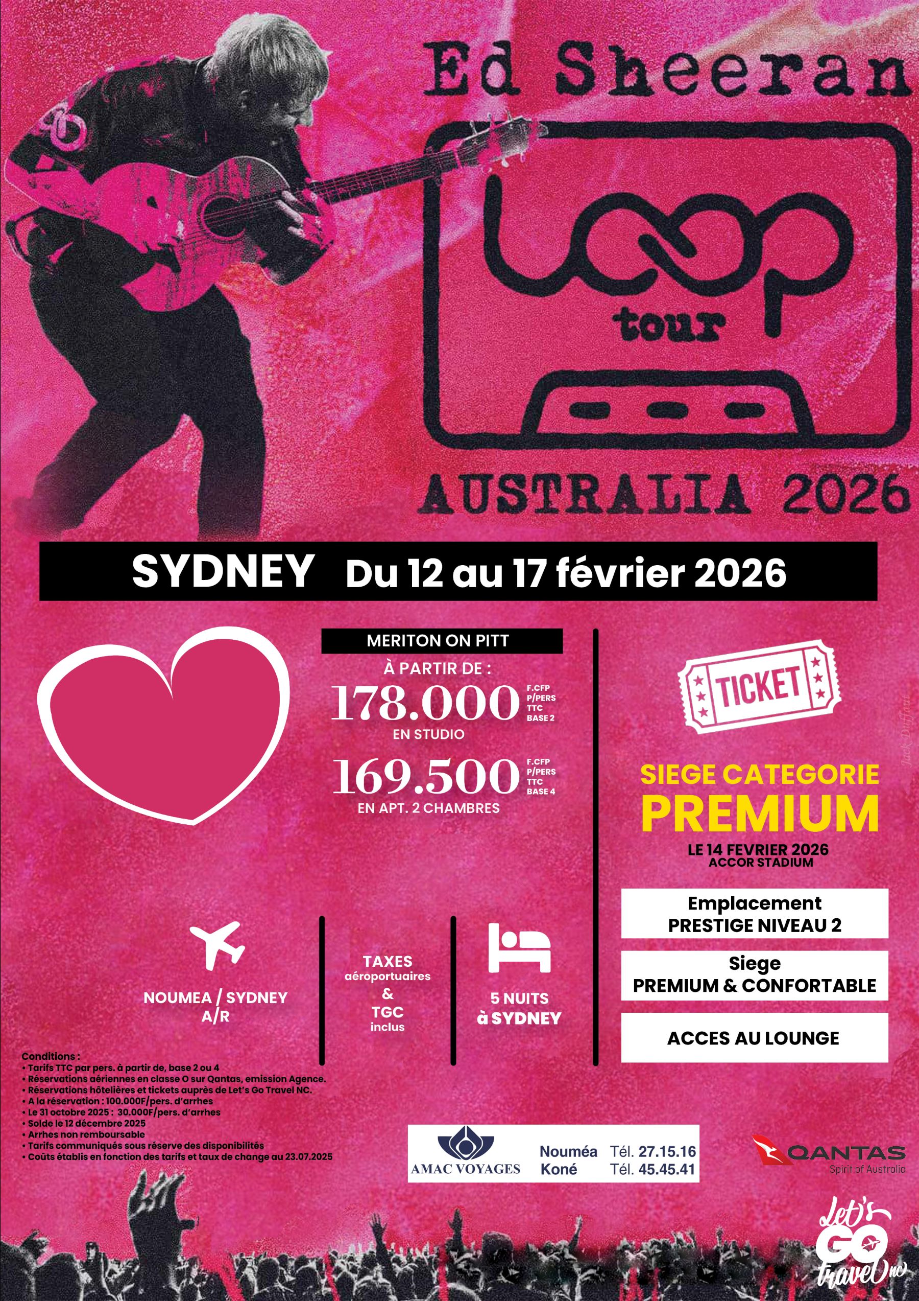 SYD QF Concert Ed Sheeran 2026 amac